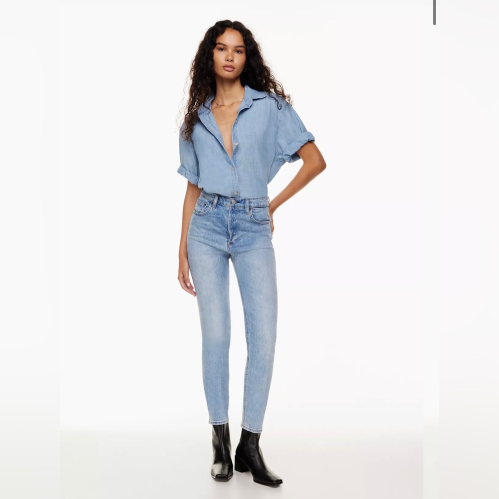 Aritzia Denim Forum Yoko High Rise Slim Sz 27